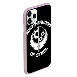 Чехол iPhone 11 Pro матовый Brothood of Steel, цвет: 3D-розовый — фото 2