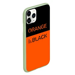 Чехол iPhone 11 Pro матовый Orange Is the New Black, цвет: 3D-салатовый — фото 2