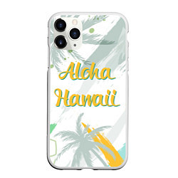 Чехол iPhone 11 Pro матовый Aloha Hawaii, цвет: 3D-белый