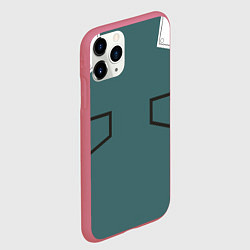 Чехол iPhone 11 Pro матовый MHA IZUKU MIDORIYA, цвет: 3D-малиновый — фото 2