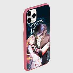 Чехол iPhone 11 Pro матовый Satsuriku no tenshi, цвет: 3D-малиновый — фото 2