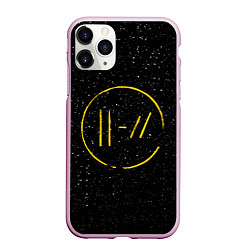 Чехол iPhone 11 Pro матовый TOP: Black Space, цвет: 3D-розовый