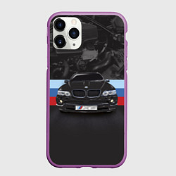 Чехол iPhone 11 Pro матовый BMW X5 M, цвет: 3D-фиолетовый