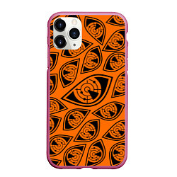 Чехол iPhone 11 Pro матовый R6S: Orange Pulse Eyes, цвет: 3D-малиновый