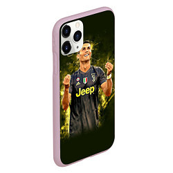 Чехол iPhone 11 Pro матовый Ronaldo: Juve Sport, цвет: 3D-розовый — фото 2