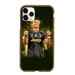 Чехол iPhone 11 Pro матовый Ronaldo: Juve Sport, цвет: 3D-коричневый