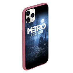 Чехол iPhone 11 Pro матовый Metro Exodus: Dark Moon, цвет: 3D-малиновый — фото 2