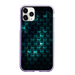 Чехол iPhone 11 Pro матовый TES: Blue Pattern