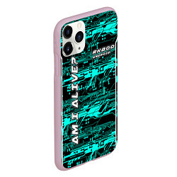 Чехол iPhone 11 Pro матовый Detroit: RK800 AM I ALIVE?, цвет: 3D-розовый — фото 2