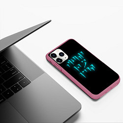 Чехол iPhone 11 Pro матовый TES: FUS RO DAH, цвет: 3D-малиновый — фото 2