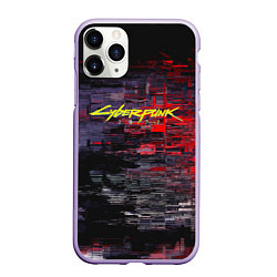 Чехол iPhone 11 Pro матовый Cyberpunk 2077: Techno Style, цвет: 3D-светло-сиреневый