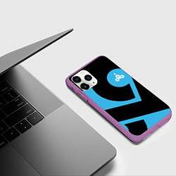 Чехол iPhone 11 Pro матовый CS:GO - Cloud9 the form 2018-2019, цвет: 3D-фиолетовый — фото 2