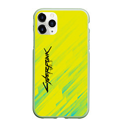 Чехол iPhone 11 Pro матовый Cyberpunk 2077: Yellow