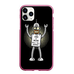 Чехол iPhone 11 Pro матовый Kill All Humans