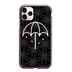 Чехол iPhone 11 Pro матовый BMTH Umbrella, цвет: 3D-фиолетовый