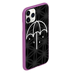 Чехол iPhone 11 Pro матовый BMTH Umbrella, цвет: 3D-фиолетовый — фото 2