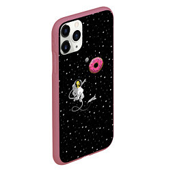 Чехол iPhone 11 Pro матовый Homer Spaceman, цвет: 3D-малиновый — фото 2