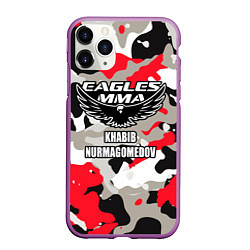 Чехол iPhone 11 Pro матовый Khabib Nurmagomedov: Red Camo