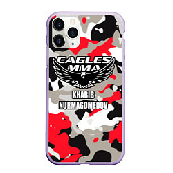 Чехол iPhone 11 Pro матовый Khabib Nurmagomedov: Red Camo