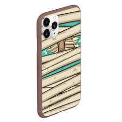 Чехол iPhone 11 Pro матовый Человек-мумия, цвет: 3D-коричневый — фото 2