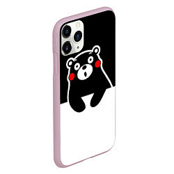 Чехол iPhone 11 Pro матовый Kumamon Surprised, цвет: 3D-розовый — фото 2