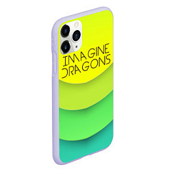 Чехол iPhone 11 Pro матовый Imagine Dragons: Lime Colour, цвет: 3D-светло-сиреневый — фото 2
