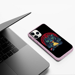 Чехол iPhone 11 Pro матовый Приручи меня, цвет: 3D-розовый — фото 2