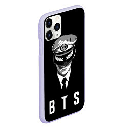 Чехол iPhone 11 Pro матовый BTS Captain, цвет: 3D-светло-сиреневый — фото 2