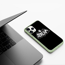 Чехол iPhone 11 Pro матовый Scream, цвет: 3D-салатовый — фото 2