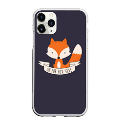 Чехол iPhone 11 Pro матовый For Fox Sake, цвет: 3D-белый