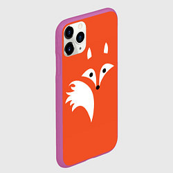 Чехол iPhone 11 Pro матовый Лисичка, цвет: 3D-фиолетовый — фото 2