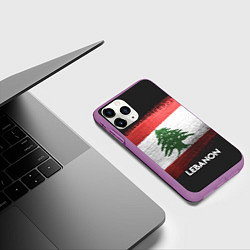 Чехол iPhone 11 Pro матовый Lebanon Style, цвет: 3D-фиолетовый — фото 2