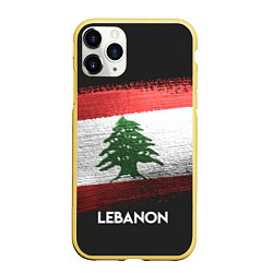Чехол iPhone 11 Pro матовый Lebanon Style, цвет: 3D-желтый