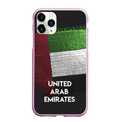 Чехол iPhone 11 Pro матовый United Arab Emirates Style, цвет: 3D-розовый