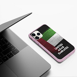 Чехол iPhone 11 Pro матовый United Arab Emirates Style, цвет: 3D-розовый — фото 2