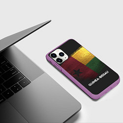 Чехол iPhone 11 Pro матовый Guinea-Bissau Style, цвет: 3D-фиолетовый — фото 2