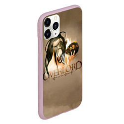 Чехол iPhone 11 Pro матовый Overlord Albedo, цвет: 3D-розовый — фото 2