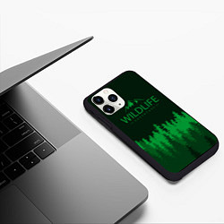 Чехол iPhone 11 Pro матовый Wildlife Adventure, цвет: 3D-черный — фото 2