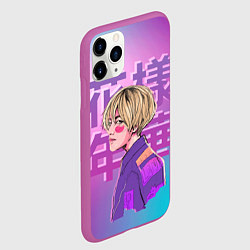 Чехол iPhone 11 Pro матовый Taehyung BTS, цвет: 3D-фиолетовый — фото 2