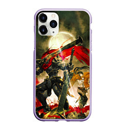 Чехол iPhone 11 Pro матовый Momonga Narberal Gamma, цвет: 3D-светло-сиреневый