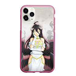 Чехол iPhone 11 Pro матовый Overlord Albedo, цвет: 3D-малиновый