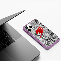 Чехол iPhone 11 Pro матовый Fairy Tail: Stories, цвет: 3D-фиолетовый — фото 2