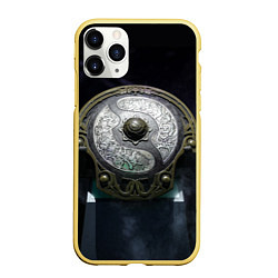 Чехол iPhone 11 Pro матовый Silver Aegis, цвет: 3D-желтый
