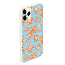 Чехол iPhone 11 Pro матовый Xmas Cookies, цвет: 3D-белый — фото 2