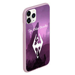 Чехол iPhone 11 Pro матовый The Elder Scrolls, цвет: 3D-розовый — фото 2