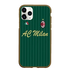 Чехол iPhone 11 Pro матовый AC Milan: Green Form, цвет: 3D-коричневый