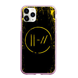 Чехол iPhone 11 Pro матовый 21 Pilots: Yellow & Black, цвет: 3D-розовый