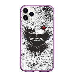 Чехол iPhone 11 Pro матовый Kaneki Ken: Tokyo Ghoul, цвет: 3D-фиолетовый