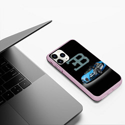 Чехол iPhone 11 Pro матовый Bugatti - motorsport extreme, цвет: 3D-розовый — фото 2