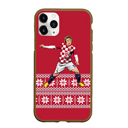 Чехол iPhone 11 Pro матовый Luka Modric